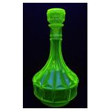 URANIUM GLASS DECANTER