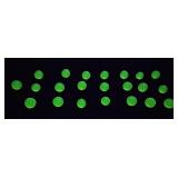 (20) URANIUM GLASS MARBLES