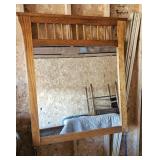 WOOD FRAME DRESSER MIRROR