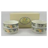 MIKASA GARDEN HARVEST (4) FRUIT SAUCERS