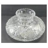 ANTIQUE AMERICAN BRILLIANT CUT GLASS VASE