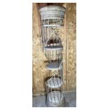 ITALIAN SPIRAL WROUGHT IRON & COMPOSITE SHELF
