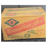 CANADIAN ACE MALT LIQUOR CASE CARDBOARD