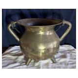 BRASS POT W/ HANDLES