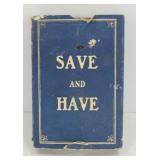 ANTIQUE FIRST NATIONAL BANK METAL BANK SHERIDAN