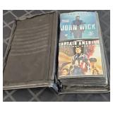 (60+)  DVD MOVIES IN TRAVEL CASE