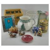 FARM DECOR, CHRISTMAS PITCHER & MORE