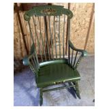 VINTAGE BENT & BROS STENCILED ROCKER