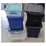 (7) ASSTD TOTES W/ LIDS