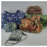 (5) VERA BRADLEY PURSES & BAGS