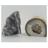(2) QUARTZ GEODES