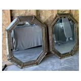 (2) ORNATE LARGE MIRRORS