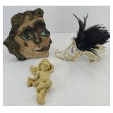 TRAMP ART LADY, CHERUB & SHOE