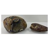 PAINTED DEER & OTHER STONE