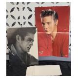(25) ELVIS POSTERS (IN RED SHIRT), JAMES DEAN
