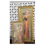 (2) FRAMED PRINTS IN VICTORIAN & 1920