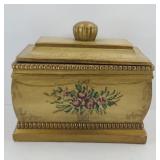 HAND PAINTED STORAGE BOX