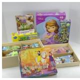 CHILDRENS PUZZLES & PUZZLE STORAGE BOXES