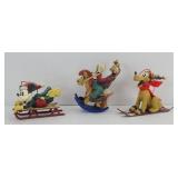 DISNEY ORNAMENTS: MICKEY, GOOFY, PLUTO