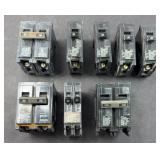 (8) CIRCUIT BREAKERS ITE 20 TO 100 AMP