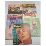 (9) VINTAGE MENS MAGAZINES: 1950s & 1960s