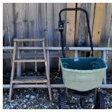 2 FOOT STEP LADDER & SEEDER