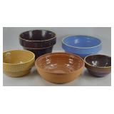 (5) ASSTD CROCK BOWLS