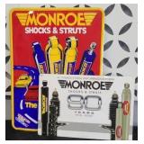 (2) METAL MONROE SHOCK SIGN
