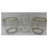 (3) DIETZ LANTERN GLOBES