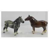 (2) NORCREST CERAMIC HORSES