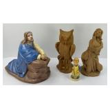 CERAMIC JESUS, HUMMEL & OTHER FIGURINES