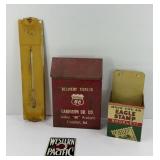 PHILLIP 66 TICKET BOX & JOHN THERMOMETER & MORE