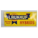 LAUKHUF SEED CORN SIGN, METAL