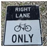 ROAD SIGN BICYCLE METAL