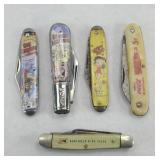 (5) ADVERTISING POCKET KNIVES: NORTH RUP SEEDS