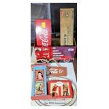 COCA COLA RIM W/ SIGNS, TRAY, MORE