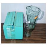 COCA COLA PITCHER & (6) GLASSES