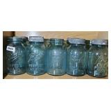 (10) BALL BLUE CANNING JARS