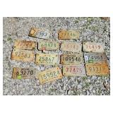 MOTORCYCLE LICENSE PLATES 1970 TO 1990s