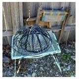 PATIO END TABLE & CAMPING STOOLS