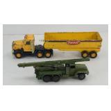 BUDDY L SEMI & MILITARY TRUCK