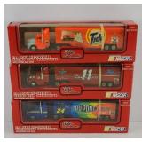 (3) RACING CHAMPIONS SEMIS 1:87 SCALE