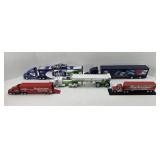 (5) DIECAST SEMI TRUCKS, CAR