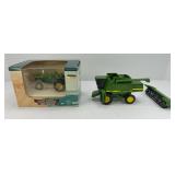 JOHN DEERE COMBINE, 4020 TRACTOR DIECAST