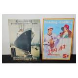(2) METAL SIGNS: BIG HIT, GAMBURG