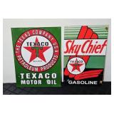 TEXACO SKY CHIEF METAL SIGNS