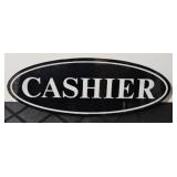 CASHIER SIGN - PLASTIC