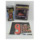 KENNY BERNSTEIN FLAG, BOBBLE HEAD, J FORCE SCARF