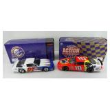 (2) ACTION NASCAR DIECAST CARS 1:24