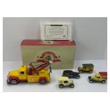 DIECAST WRECKER, MATCHBOX DELIVERY TRUCKS